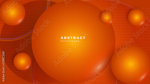 Modern orange abstract presentation background