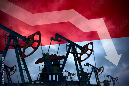 Decrease in oil production in Indonesia. Economic crisis, fuel default. Rejection of hydrocarbons. Oil supplies are down in Jakarta.