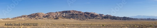 Desert Mountain Nature Landscape. Sunny Blue Sky. Nevada, United States of America. Nature Background.