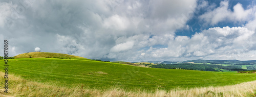 Panorama auf der Wasserkuppe in der Rhön in Hessen