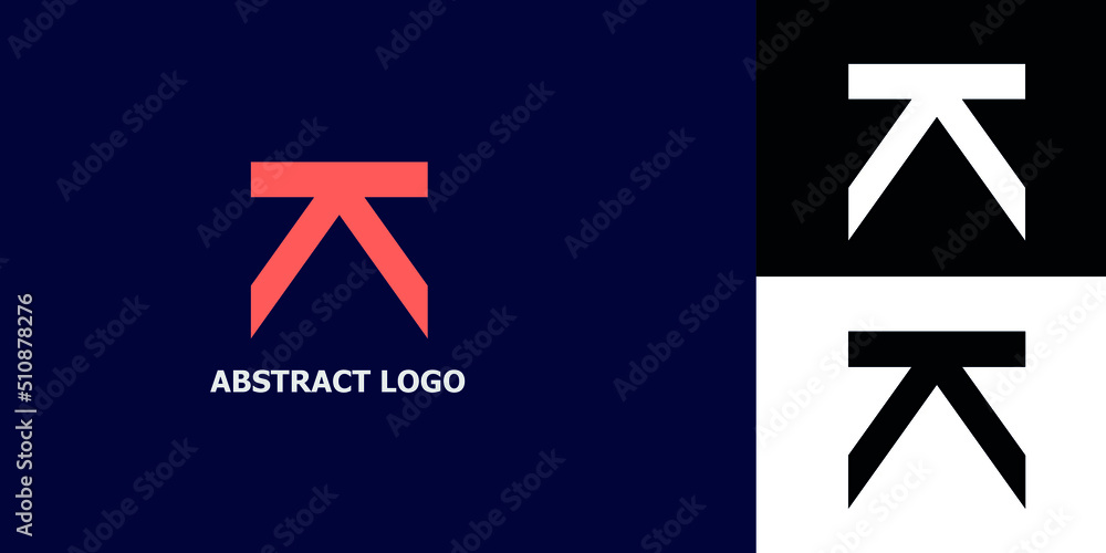 Vector Typography Geometric Icon Simple Abstract Modern Business Logo Orange Design Vector Typography Geometric Icon Simple Abstract Modern Business Logo Orange Design