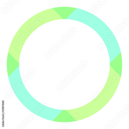 colorful circle frame 