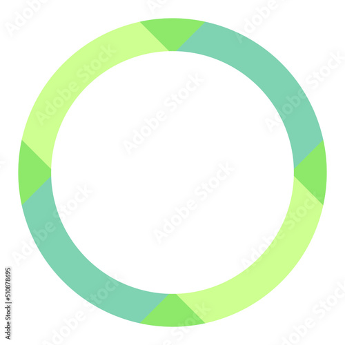 colorful circle frame 