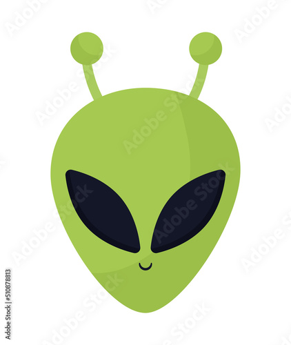 happy alien illustration