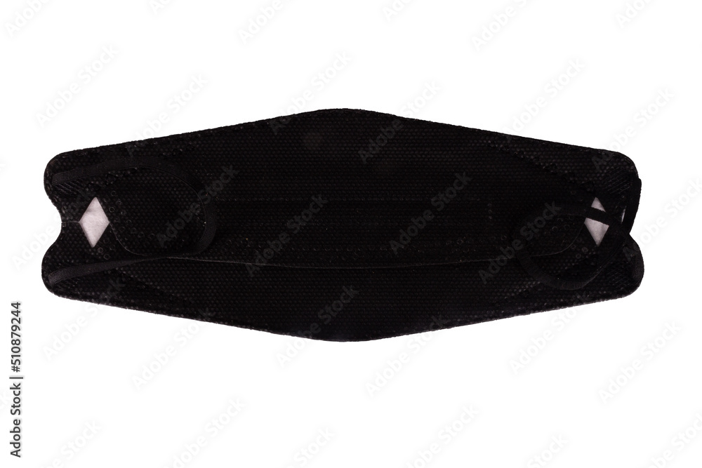 Face mask black color isolated on white background Face mask black color isolated on white background