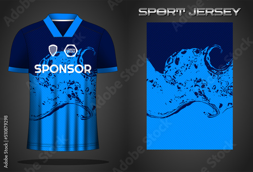 Soccer jersey sport shirt design template