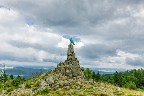 Fliegerdenkmal auf der Wasserkuppe in der Rhön in Hessen
