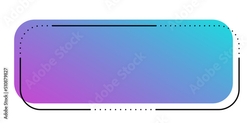 gradient minimal rectangle frame
