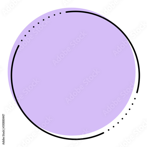 minimal circle frame
