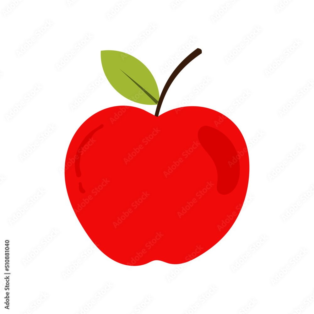 Red apple fruit. Vector illustration Red apple fruit. Vector illustration