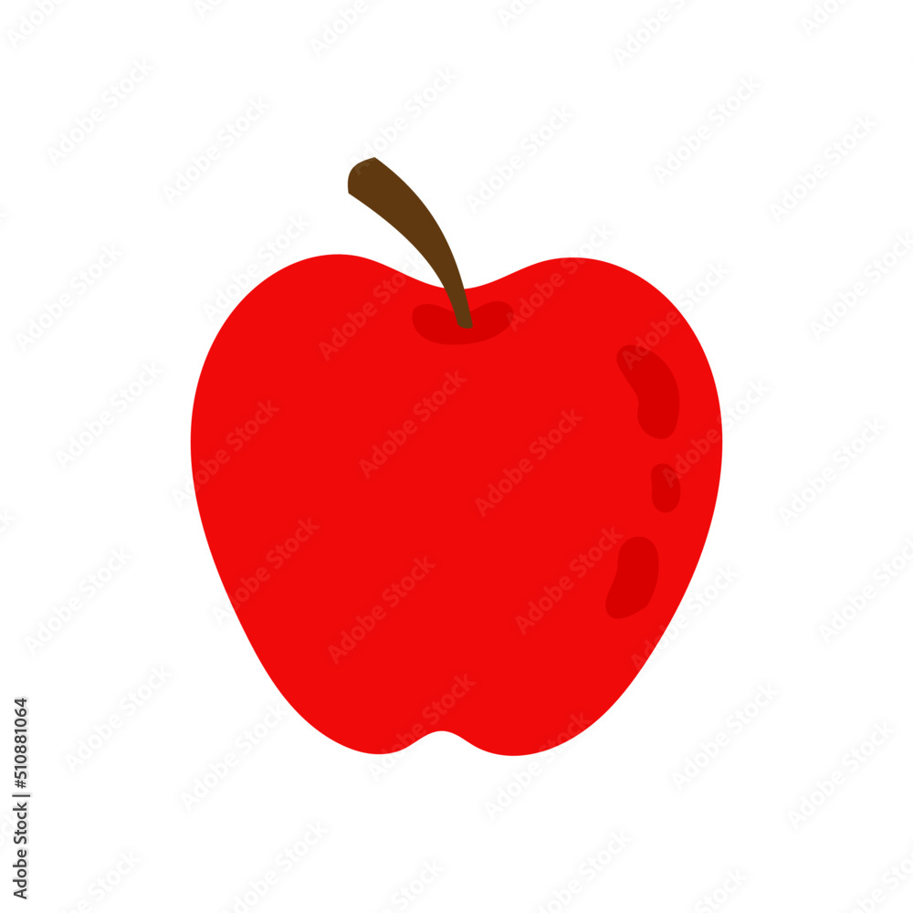Red apple fruit. Vector illustration Red apple fruit. Vector illustration