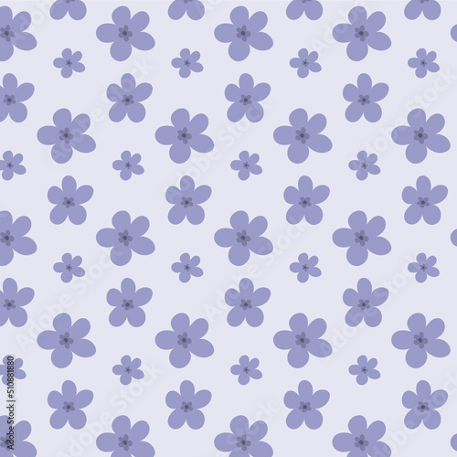 seamless pattern. Simple pretty pattern in small flowers. Small lilac flowers. Light background. Ditsy floral background. The elegant the template for fashion prints. Stock vector. romantic mood