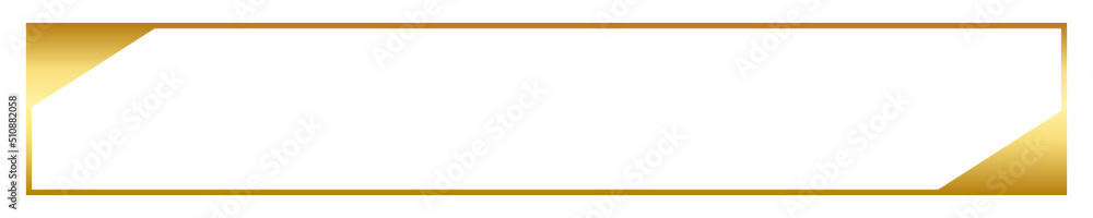 gold simple rectangle frame
