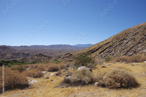 California desert landscape in the San Jacinto mountains area