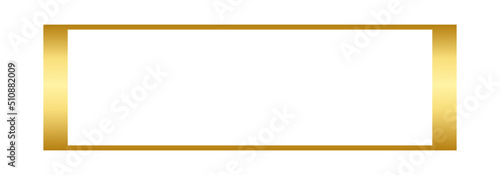 gold simple rectangle frame
