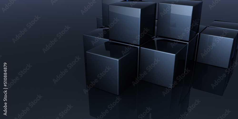 3D abstract background with neon lights. neon tunnel .space CUBES construction . .3d illustration 3D abstract background with neon lights. neon tunnel .space CUBES construction . .3d illustration