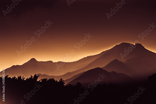 mountainous range of the western ghats of south India