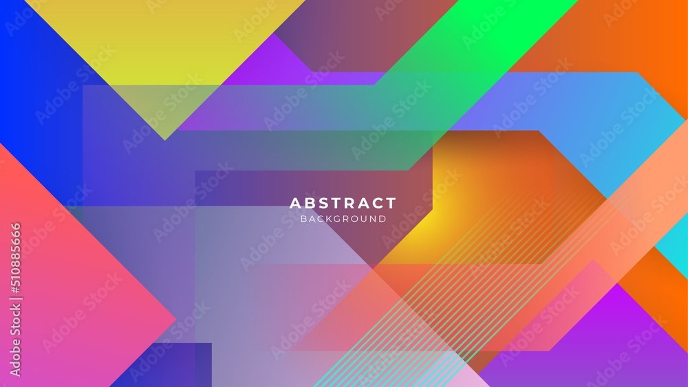 Abstract colorful banner geometric shapes background. Vector abstract graphic design banner pattern presentation background web template.