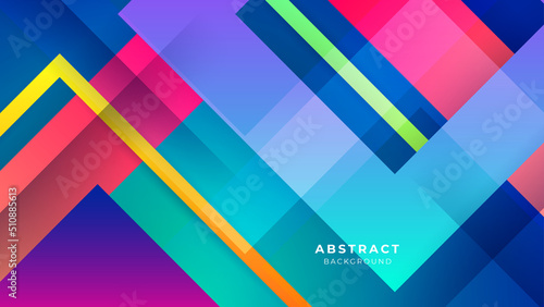 Dark colorful banner geometric shapes abstract background geometry shine and layer element vector for presentation design. Suit for business  corporate  institution  party  seminar  and talks.