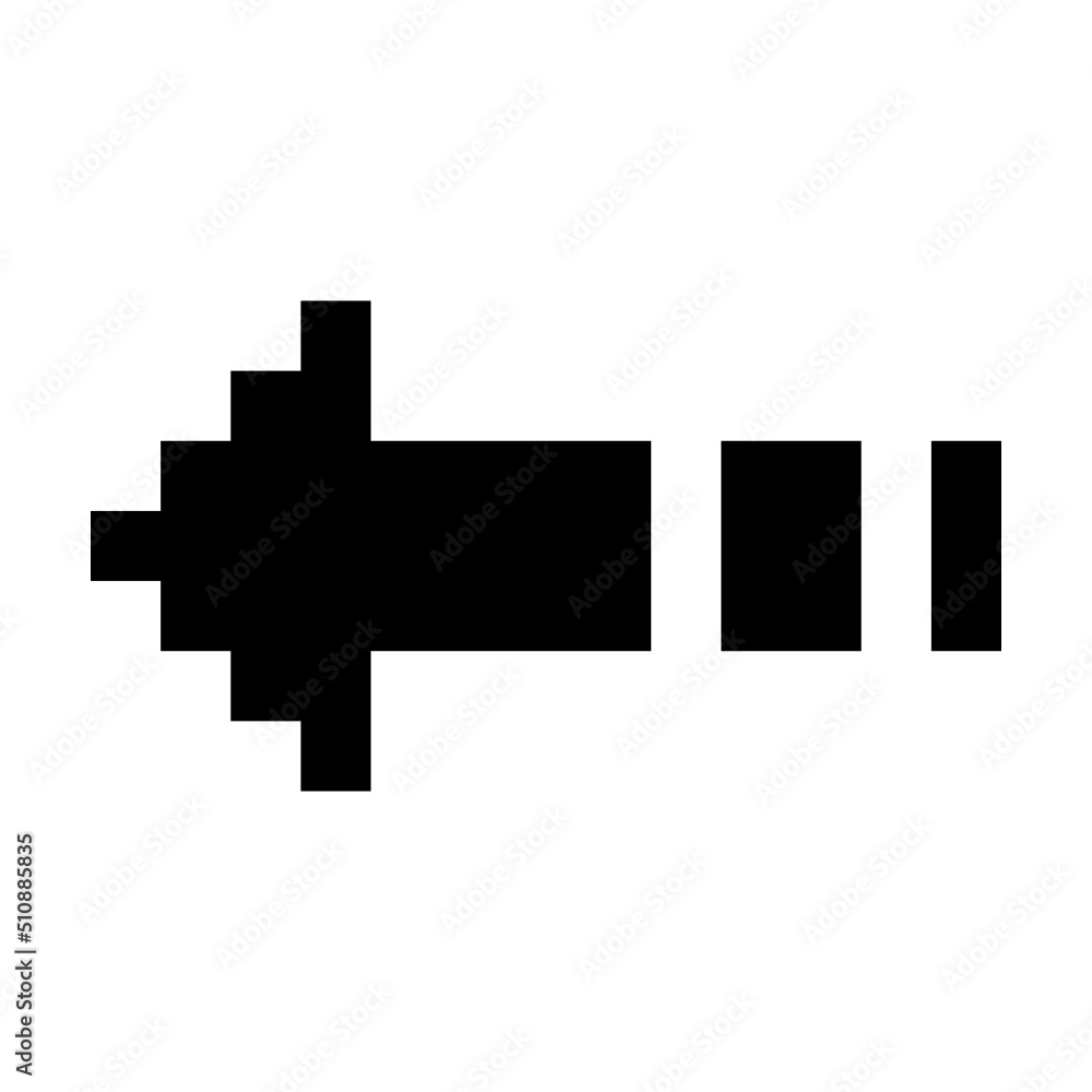 pixel arrow
