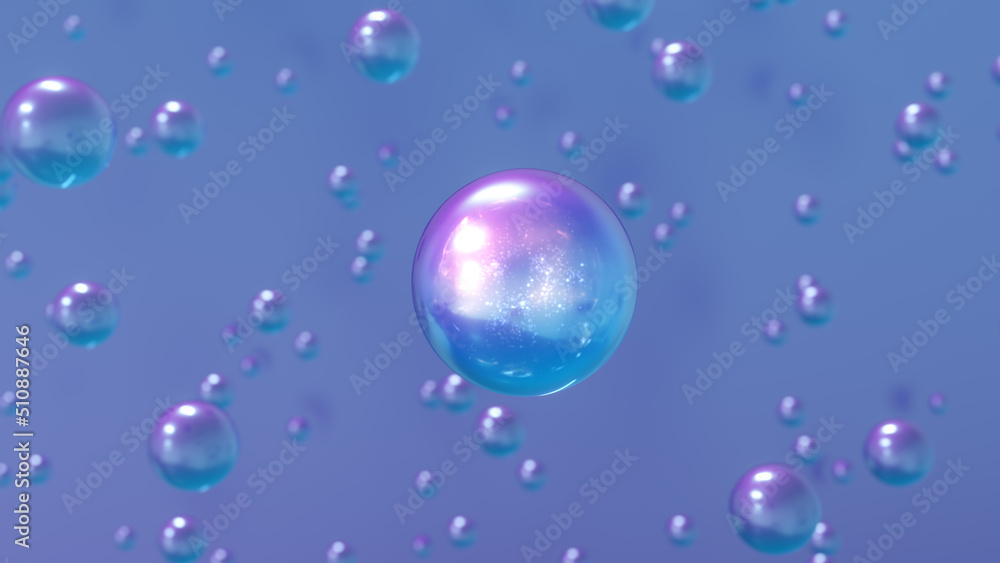 Colorful bubbles in 3D abstract rendering. Foam bubbles, transparent balls, and holographic floating liquid blobs Cosmetics illustration with a 3D bubble form. Colorful bubbles in 3D abstract rendering. Foam bubbles, transparent balls, and holographic floating liquid blobs Cosmetics illustration with a 3D bubble form.