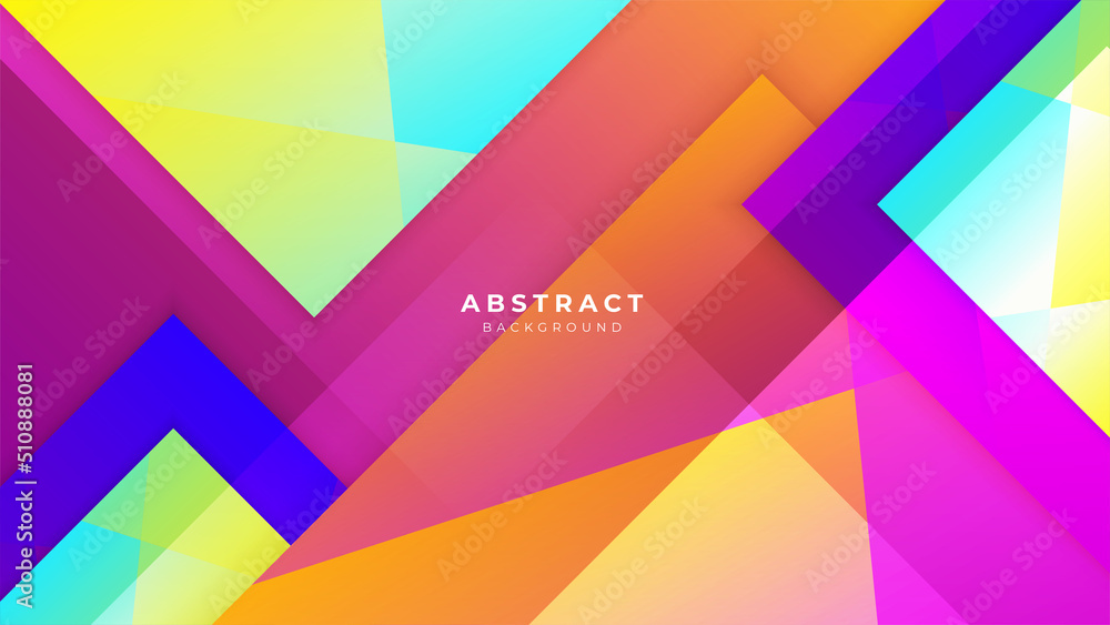 Abstract colorful blue orange yellow red background