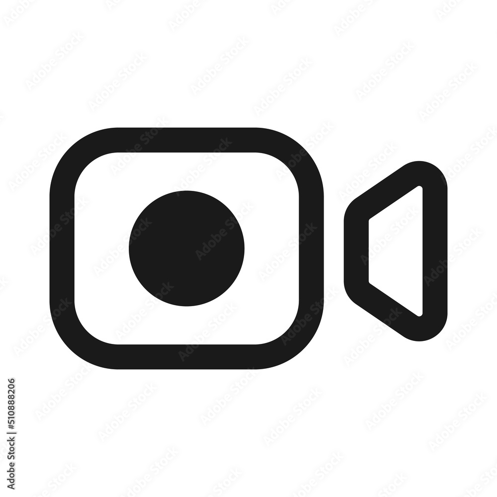 Video Chat icon. Video Call Message Online illustration Video Chat icon. Video Call Message Online illustration