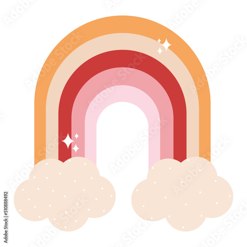 bright rainbow design