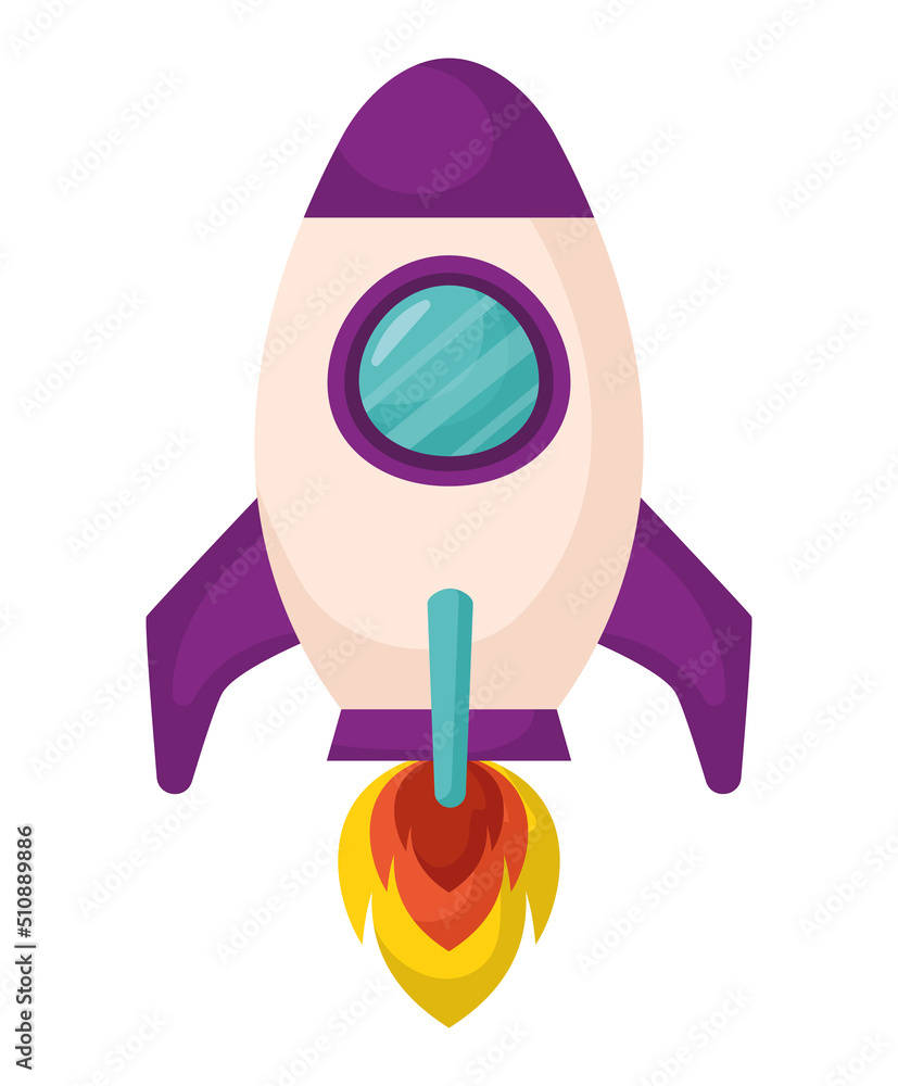 Fototapeta premium spaceship takeoff design
