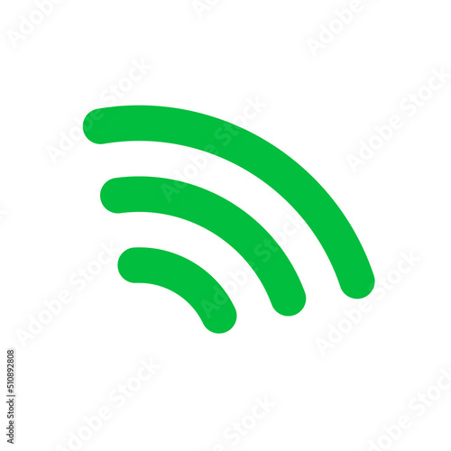 Tableau sur toile Wavelengths of radio waves . Wi-Fi and networks. Vectors.