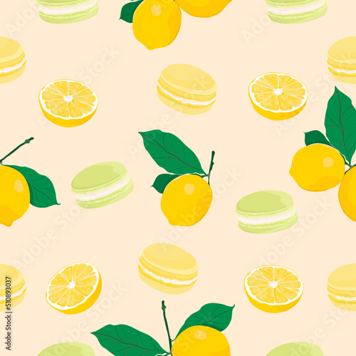 seamless background with fruits