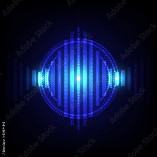 digital sound wave background, abstract networking technology