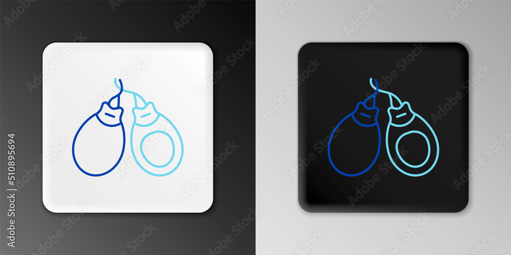 custom made wallpaper toronto digitalLine Musical instrument castanets icon isolated on grey background. Colorful outline concept. Vector