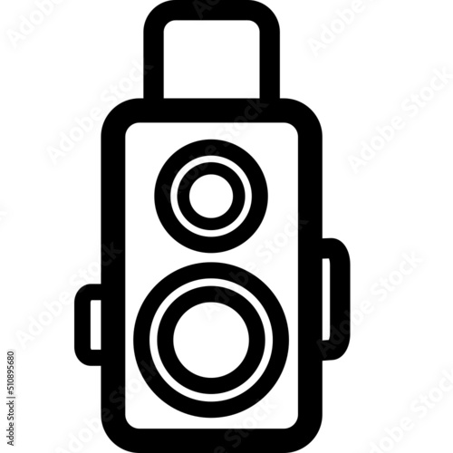 rolleiflex camera icon photo