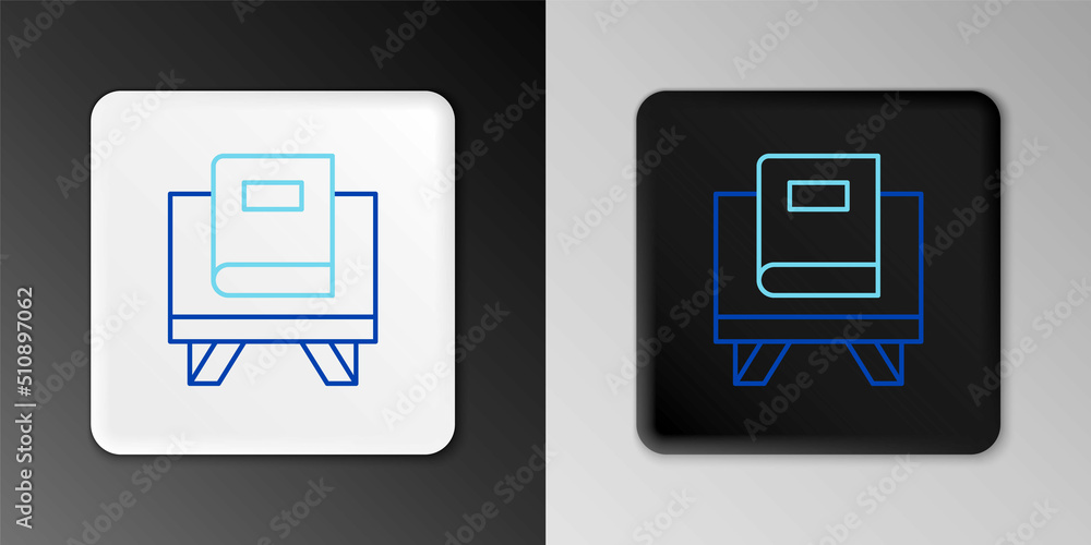 Line Holy book of Koran icon isolated on grey background. Muslim holiday, Eid Mubarak, Eid al-fitr, Ramadan Kareem. Colorful outline concept. Vector Line Holy book of Koran icon isolated on grey background. Muslim holiday, Eid Mubarak, Eid al-fitr, Ramadan Kareem. Colorful outline concept. Vector