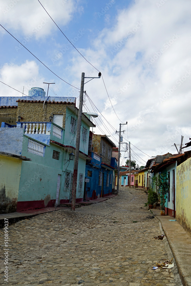 colorful houses in the streets of trinidad colorful houses in the streets of trinidad