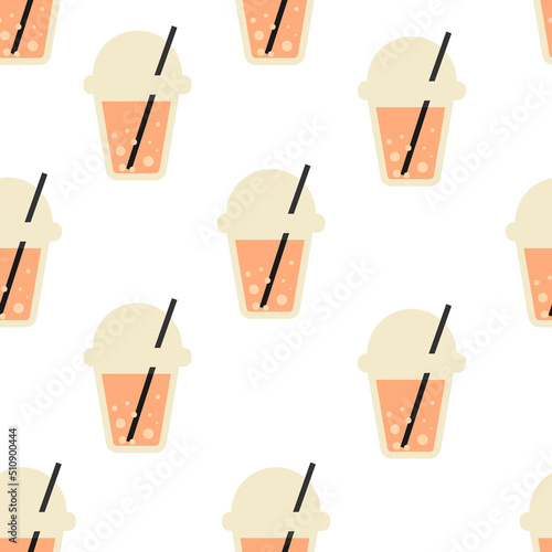 Delicious coffee paper cup icon. Drink vector illustration design