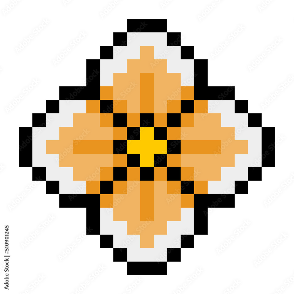Fototapeta premium pixel flower 