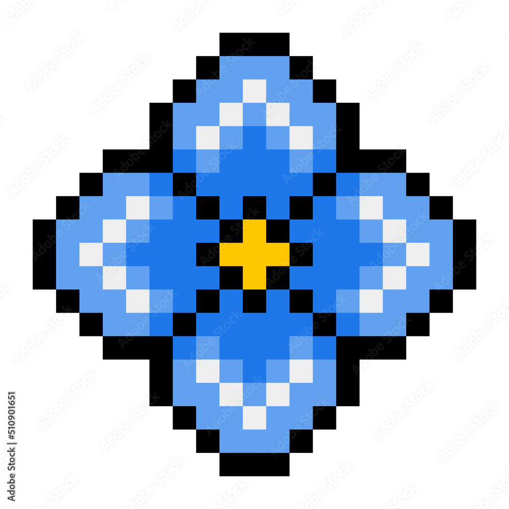Fototapeta premium pixel flower 