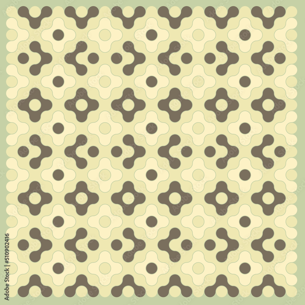 Multicolor truchet tiling connections illustration Multicolor truchet tiling connections illustration