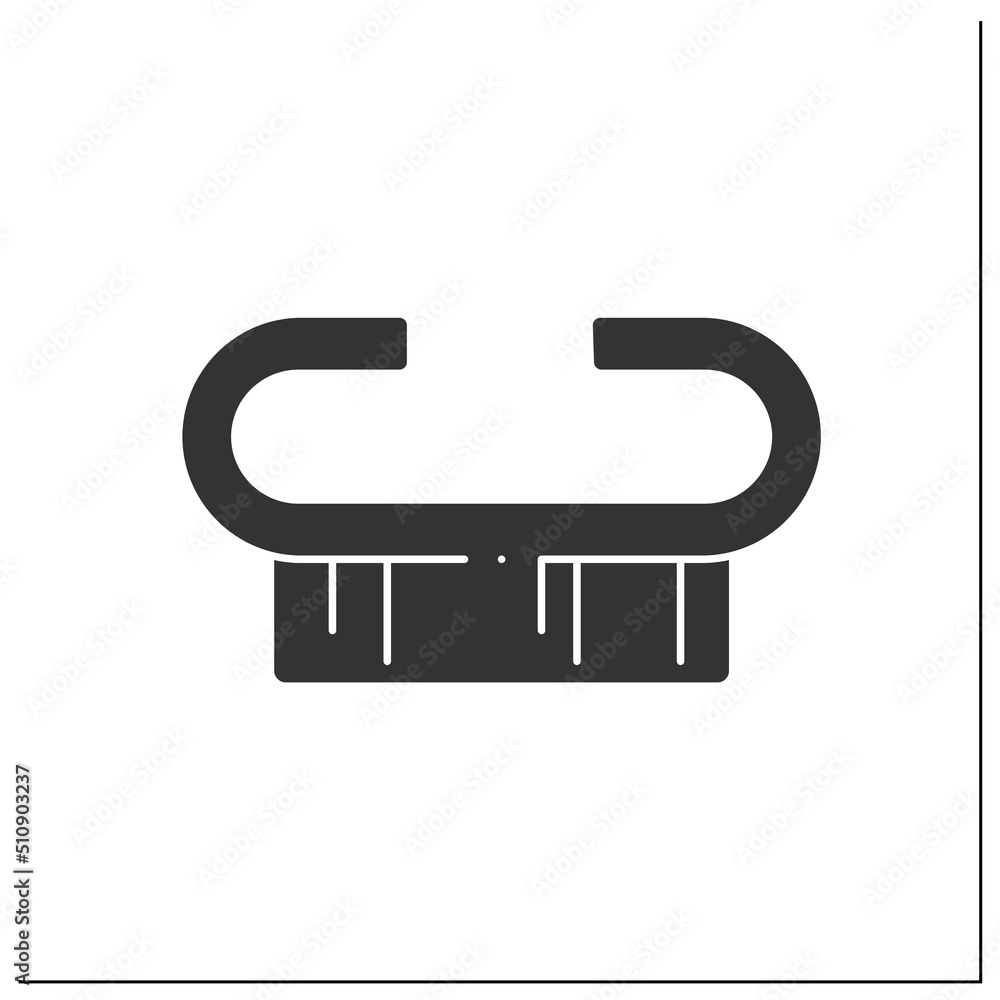 Spa procedure glyph icon.Cleaning brush for nails.Fingernail scrub. Cleaning brushes for toes and nails cleaner. Manicure and pedicure concept.Filled flat sign. Isolated silhouette vector illustration Spa procedure glyph icon.Cleaning brush for nails.Fingernail scrub. Cleaning brushes for toes and nails cleaner. Manicure and pedicure concept.Filled flat sign. Isolated silhouette vector illustration
