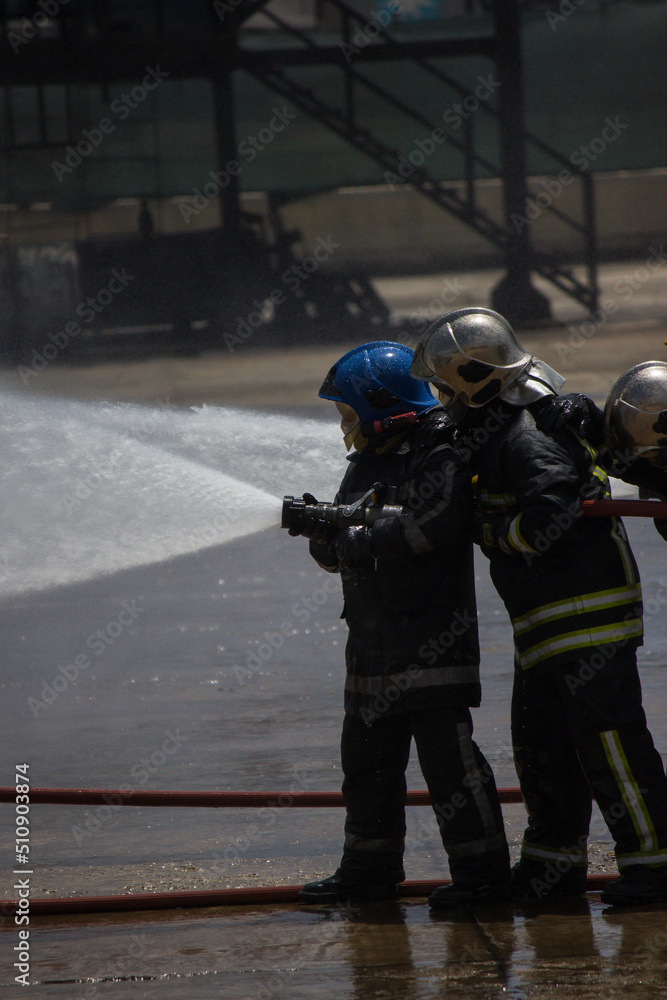 firefighters in action firefighters in action