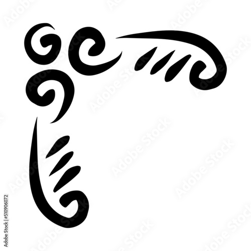 flourish swirl edge
