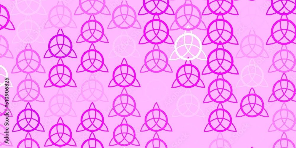 Light Purple vector backdrop with mystery symbols. Light Purple vector backdrop with mystery symbols.