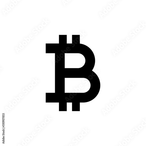 Bitcoin logo. Crypto currency btc vector icon.