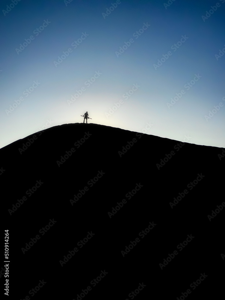 sunset and night in the desert of Ica - Huacachina - Peru sunset and night in the desert of Ica - Huacachina - Peru