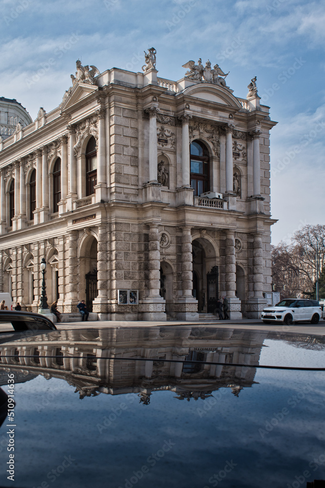 The side/back of the Burgtheater in Vienna The side/back of the Burgtheater in Vienna