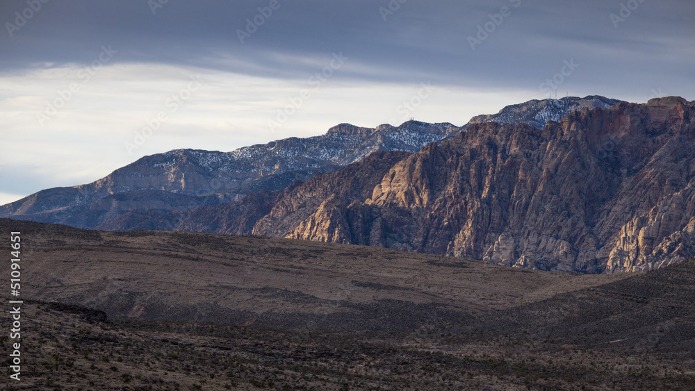 Colorful Mountains from Red Rock Canyon National Park in Nevada