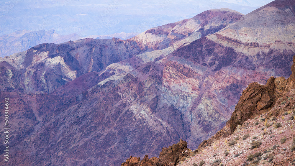 Colorful mountains from Death Valley