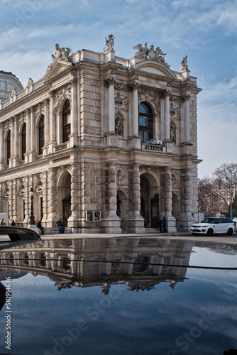 The side/back of the Burgtheater in Vienna 